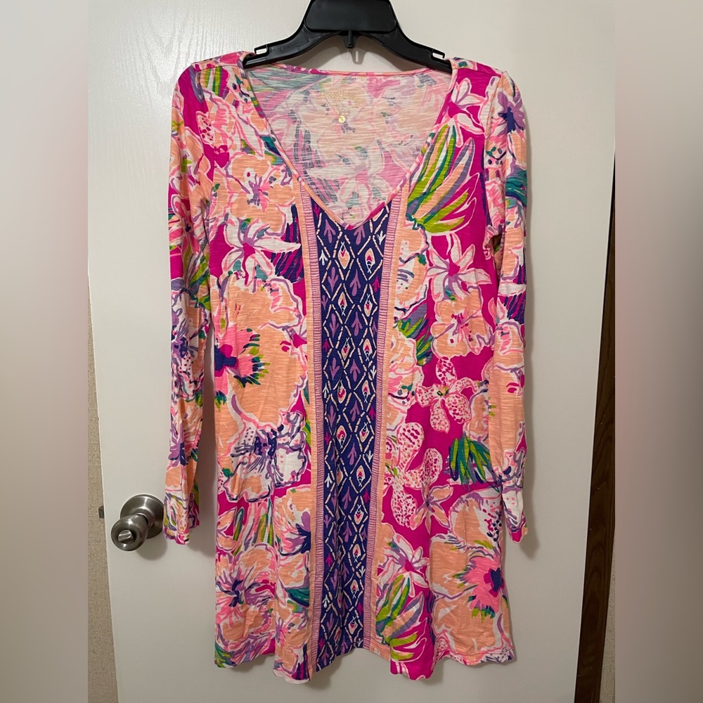 Lilly Pulitzer paradise tunic dress long sleeve